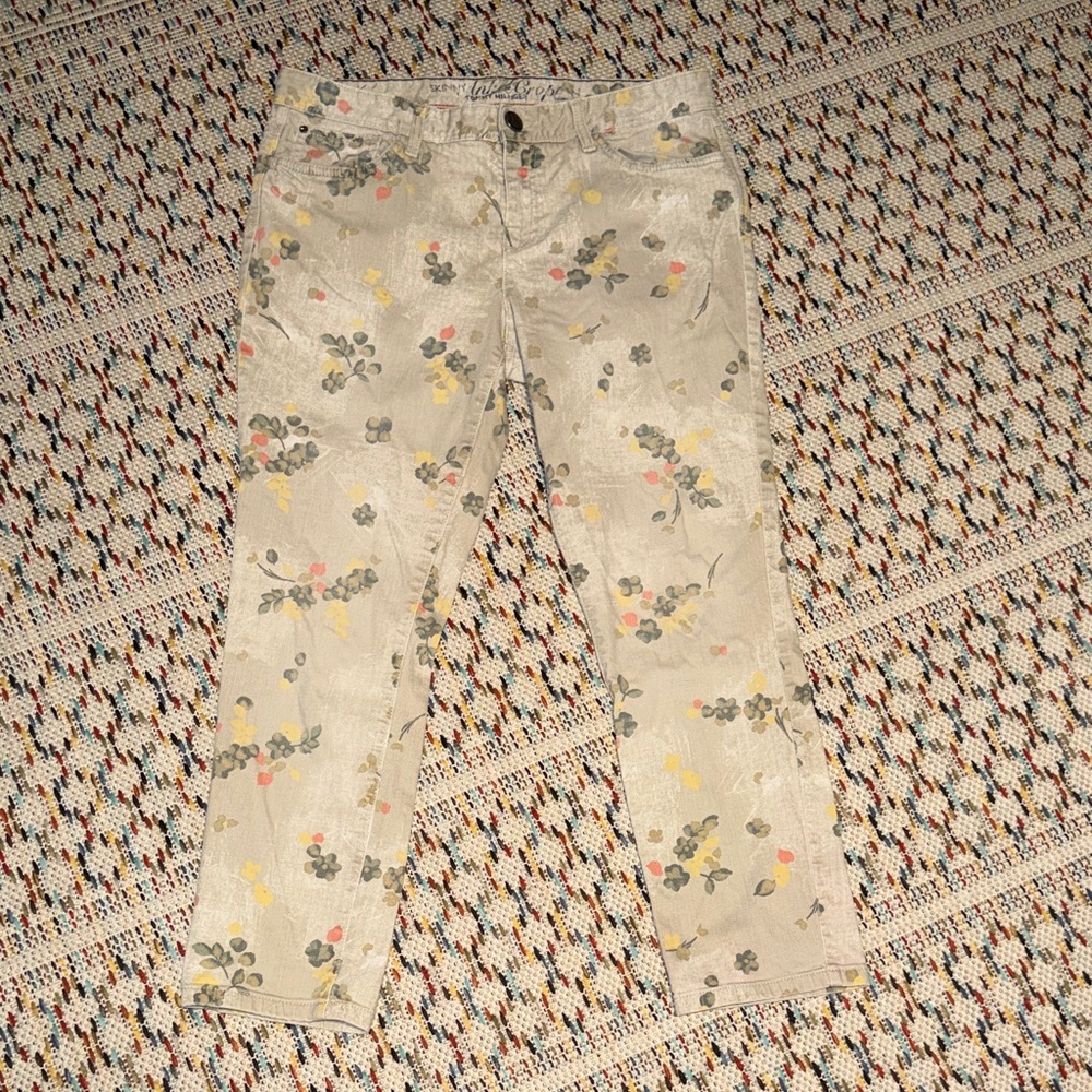 Tommy Hilfiger Beige Floral Women Jeans